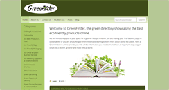 Desktop Screenshot of greenfinder.co.uk